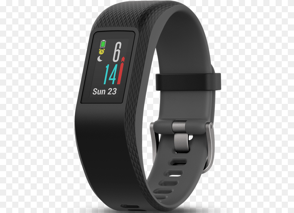 Garmin Activity Monitors Slate Smallmedium Garmin Vivosport Smart Activity Tracker, Wristwatch, Arm, Body Part, Person Free Png