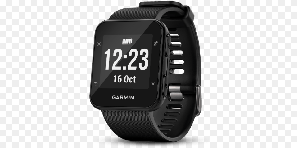 Garmin Running Watches Black Garmin Forerunner 35 Gps Garmin Forerunner 35 Gps Watch Black, Wristwatch, Arm, Body Part, Person Free Png