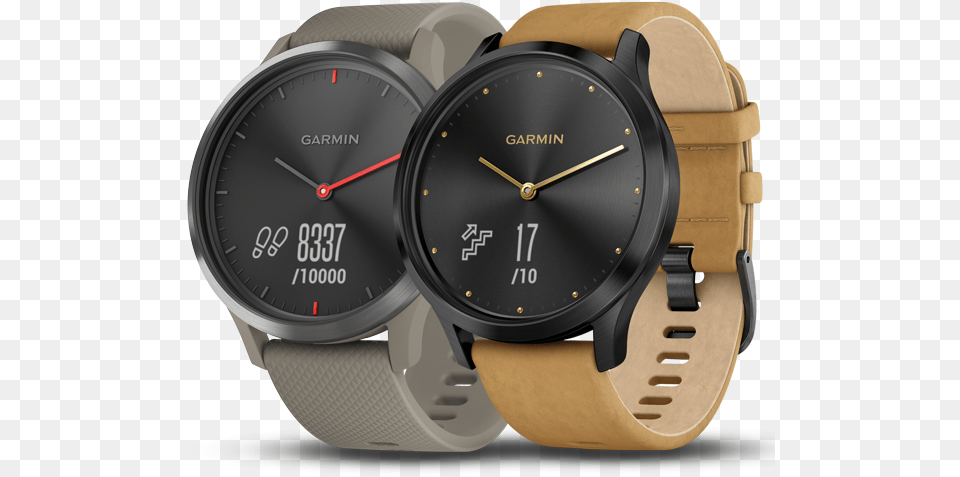 Garmin Vivomove Hr Premium Tan Hybrid Smartwatch, Arm, Body Part, Person, Wristwatch Free Png Download