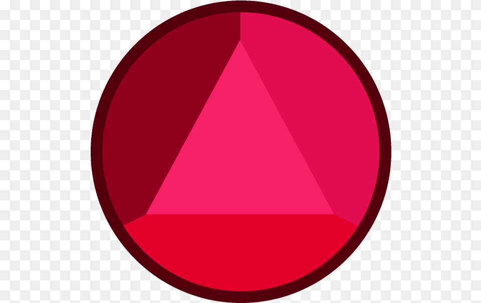 Garnet Sapphire Gemstone Gema Triangular Full Circle, Triangle, Disk Free Png Download