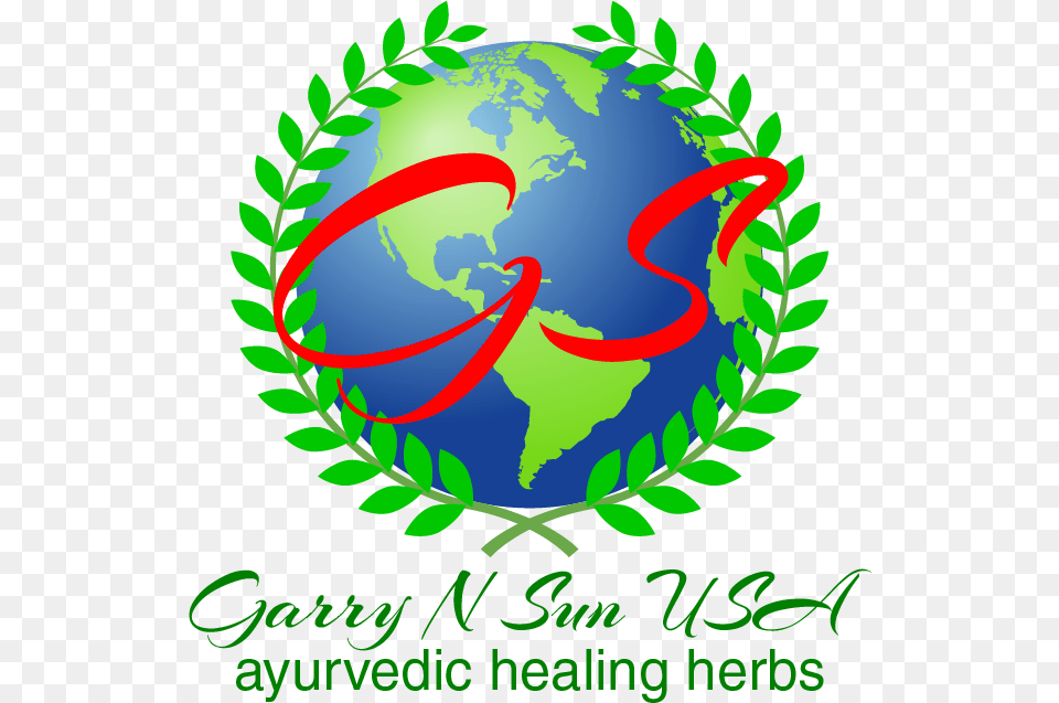 Garry And Sun Ayurvedic Healing Herbs Kh Logo, Plant, Green, Astronomy, Outer Space Png Image