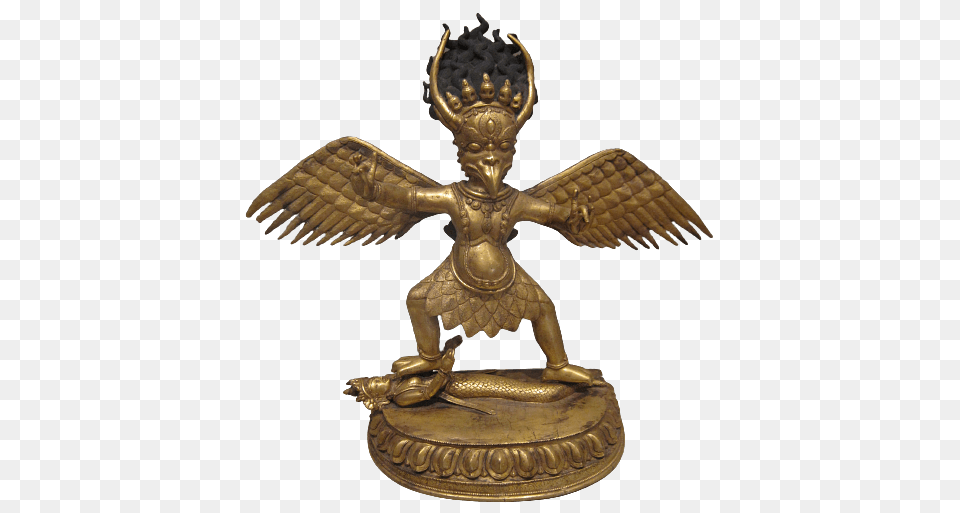 Garuda Statue Nepal, Bronze, Cross, Symbol Png Image