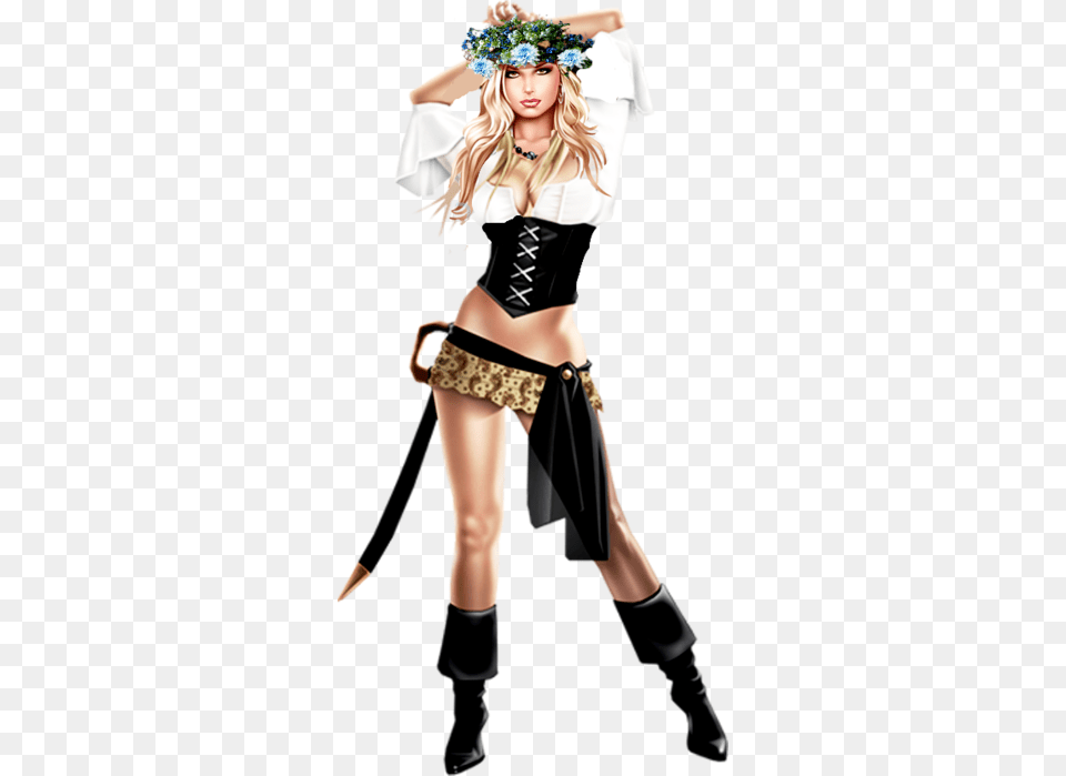 Garv Girl Pirate Garv Girl, Clothing, Costume, Person, Adult Free Png Download