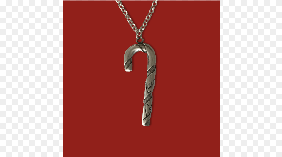 Gary Allan Sterling Silver Candy Cane Necklace And Candy Cane Necklace, Accessories, Jewelry, Locket, Pendant Free Png