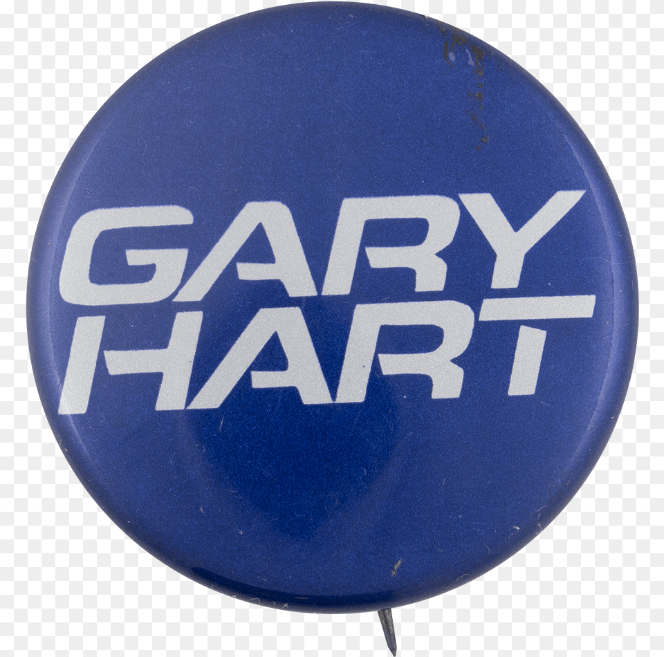 Gary Hart Blue Political Button Museum Hard, Badge, Logo, Symbol Png Image