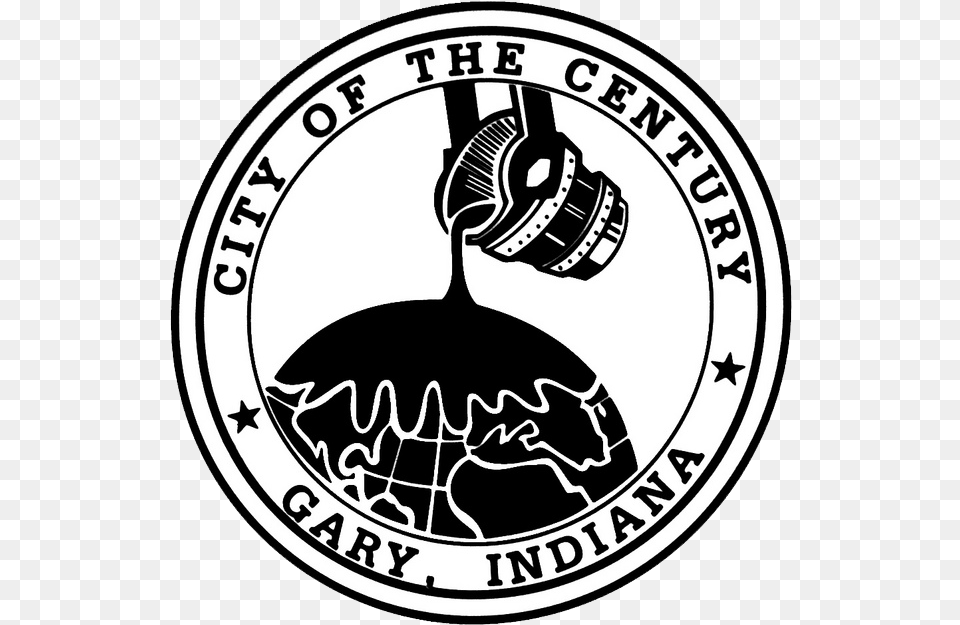 Gary Indiana City Of Gary Indiana Seal, Person, Emblem, Logo, Symbol Free Png