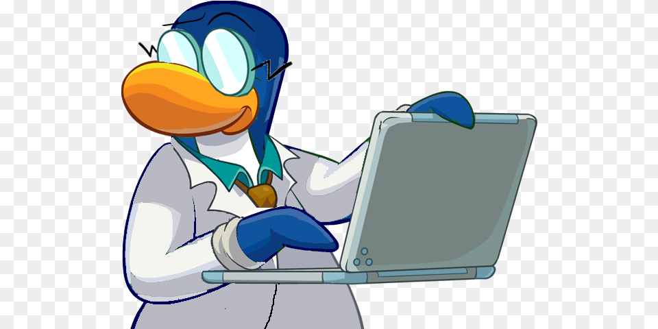 Gary Laptop Club Penguin Laptop, Computer, Electronics, Pc, Clothing Png