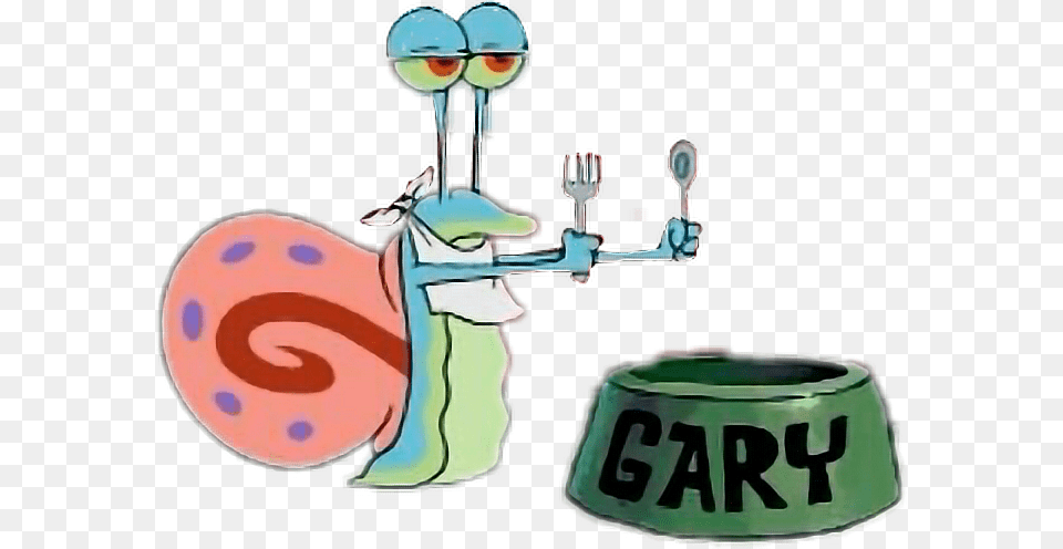 Gary Sticker Cartoon Spongebob Squarepants, Cutlery, Fork Free Png