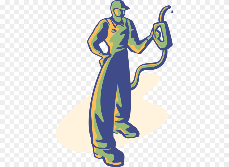 Gas Clipart Service Station Gas Attendant Clipart, Cleaning, Clothing, Person, Pants Free Transparent Png