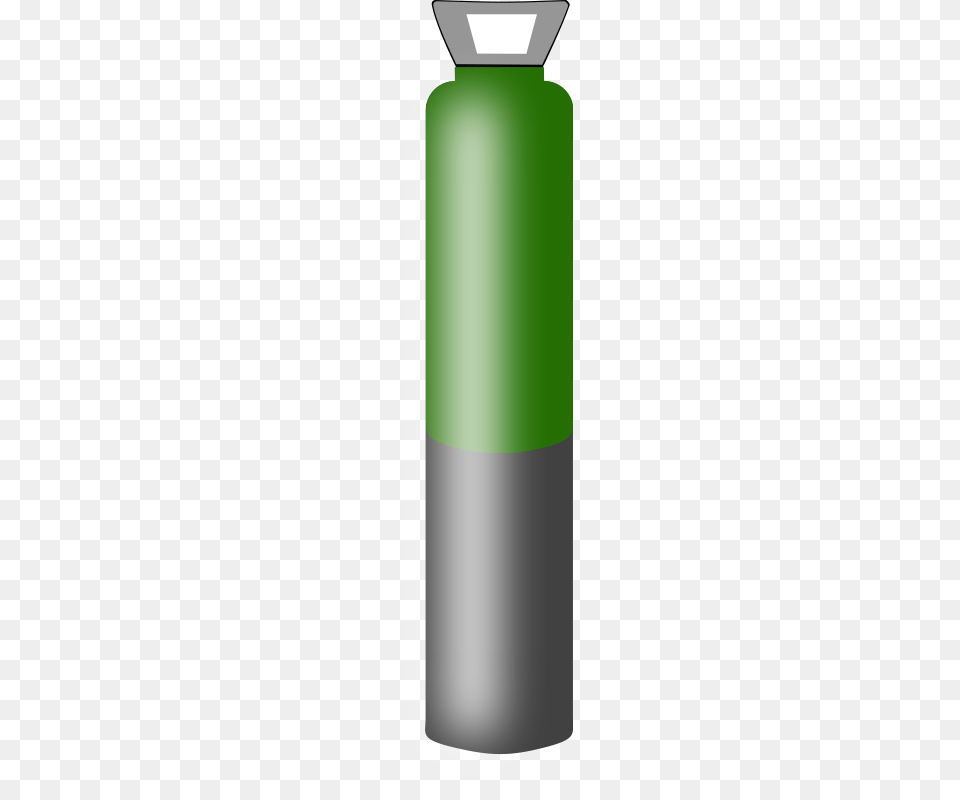 Gas Cylinder 003 Grey Dark Green Argon, Jar, Bottle, Ammunition, Grenade Free Png Download