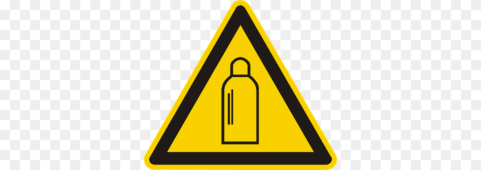 Gas Cylinder Sign, Symbol, Road Sign Free Png