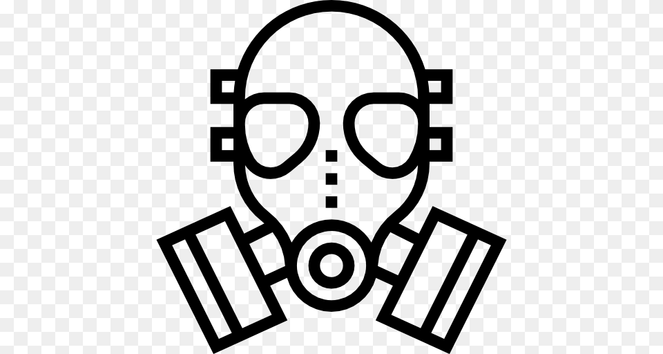 Gas Mask, Stencil Free Png Download