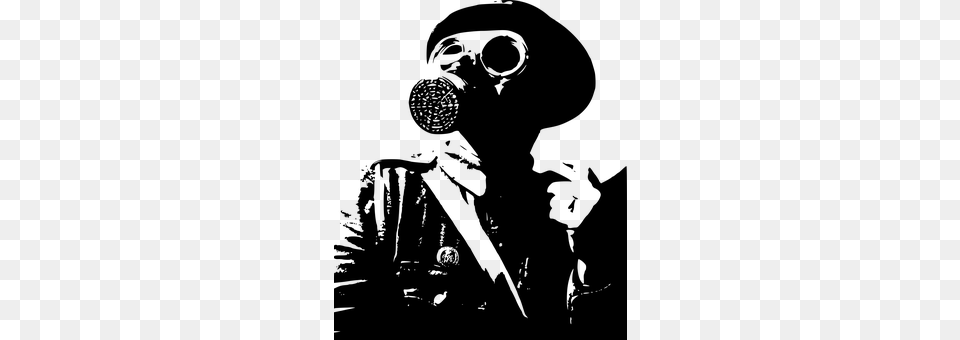 Gas Mask Gray Free Png Download