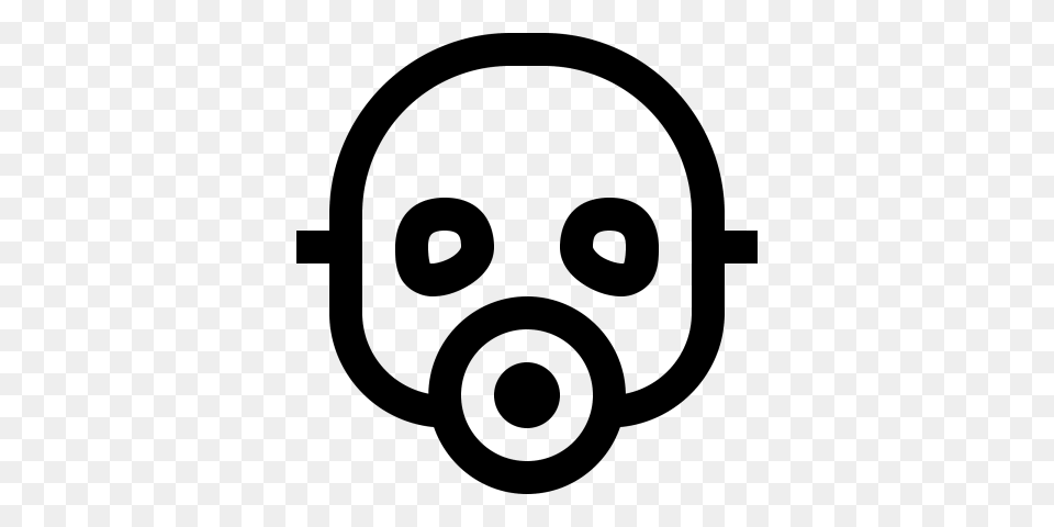 Gas Mask, Gray Free Png