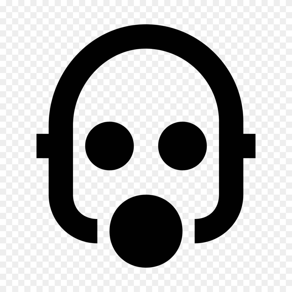 Gas Mask, Gray Png