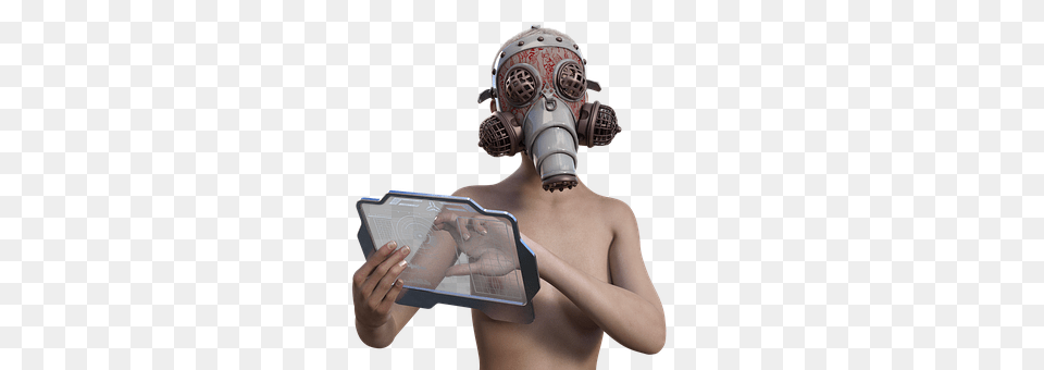 Gas Mask Adult, Female, Person, Woman Free Png Download