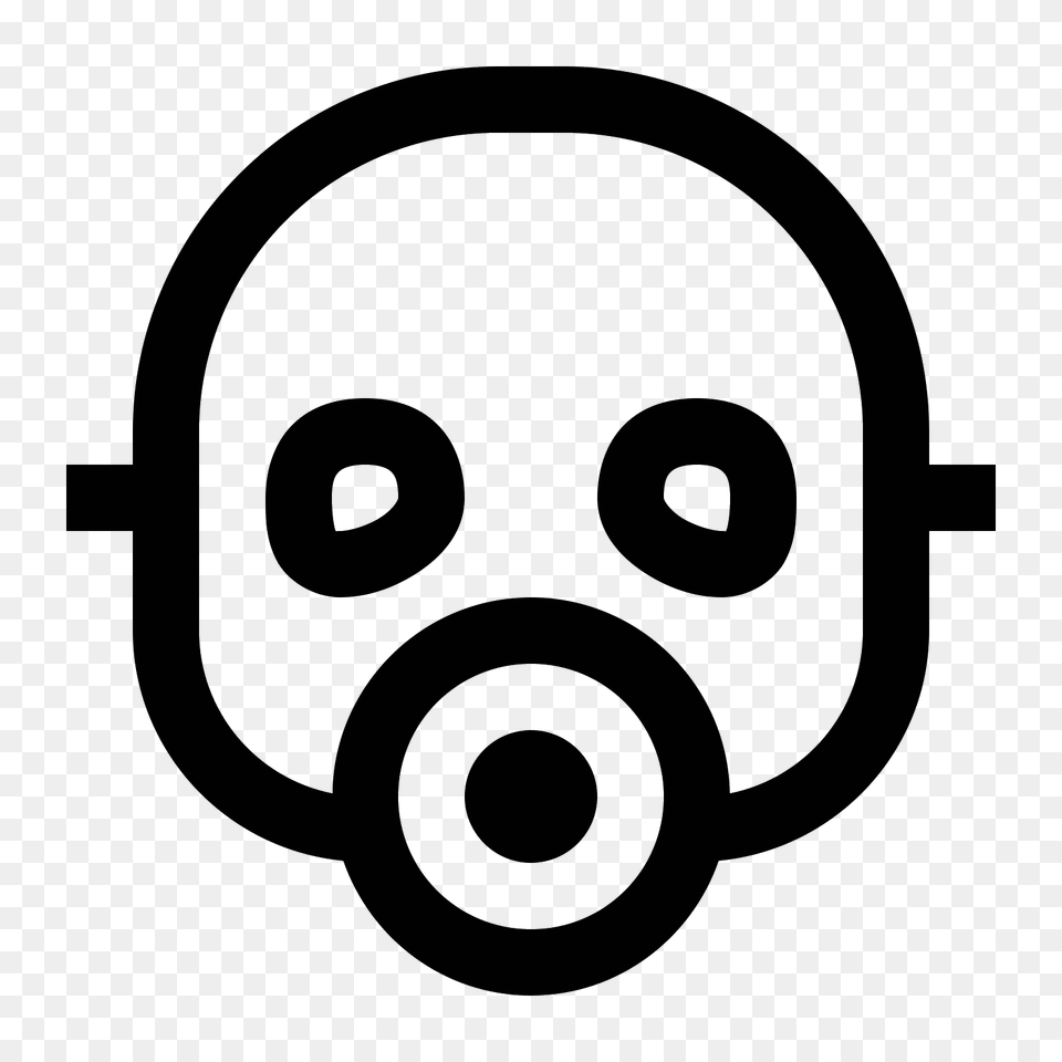 Gas Mask, Gray Png