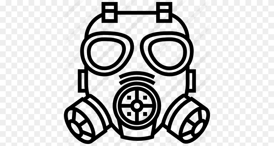 Gas Mask, Gray Png