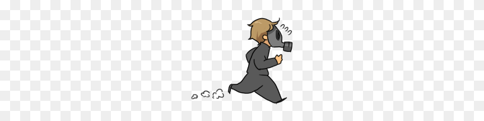 Gas Mask Boy And Plague Doctor Mask Girl Line Stickers Line Store, Photography, Person Png Image