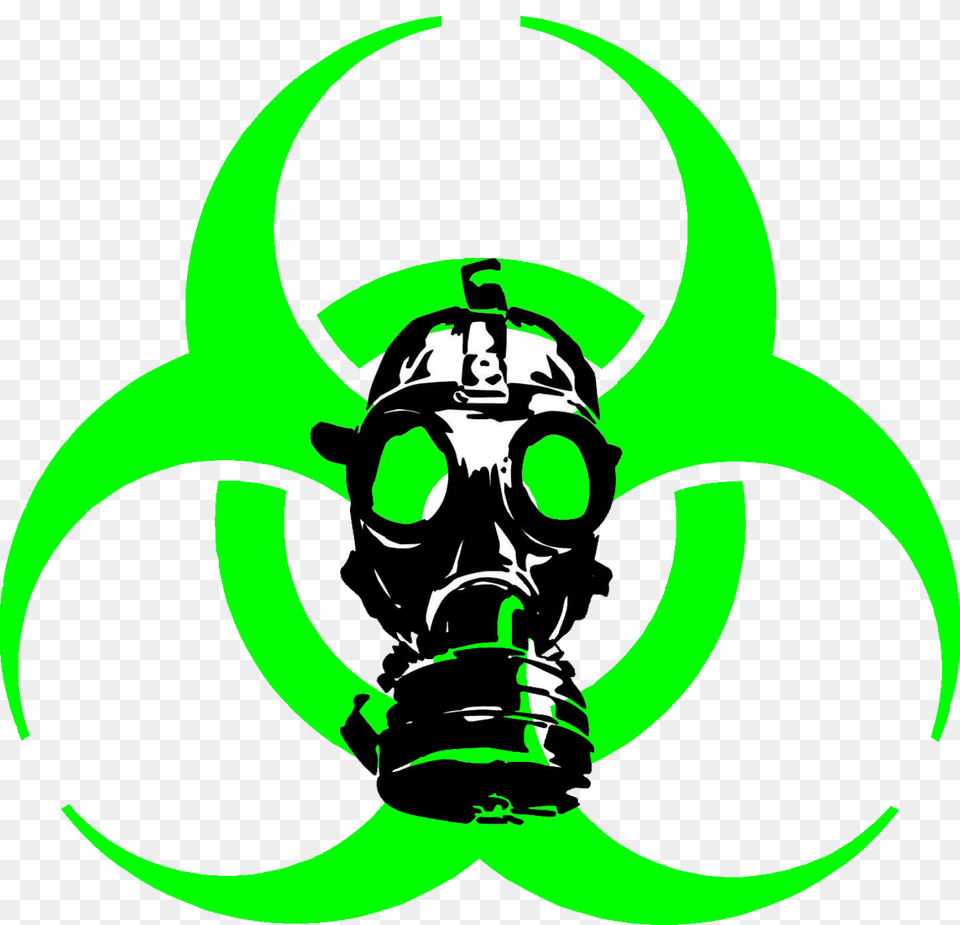 Gas Mask Clipart Toxic, Green, Symbol, Baby, Person Free Png Download