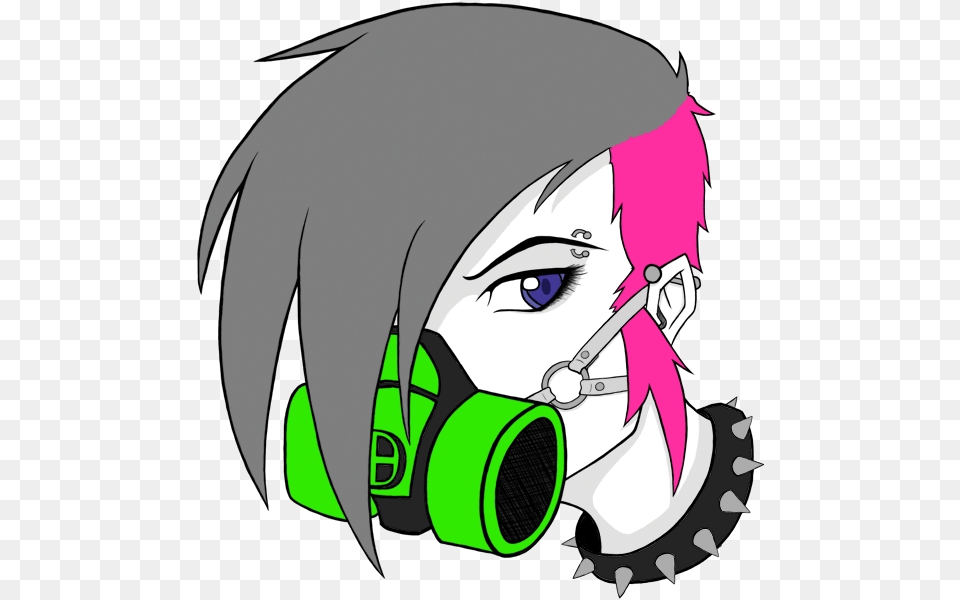 Gas Mask Girl By Wraithdragon Drawings Gas Masks Anime, Book, Comics, Publication, Adult Free Png Download