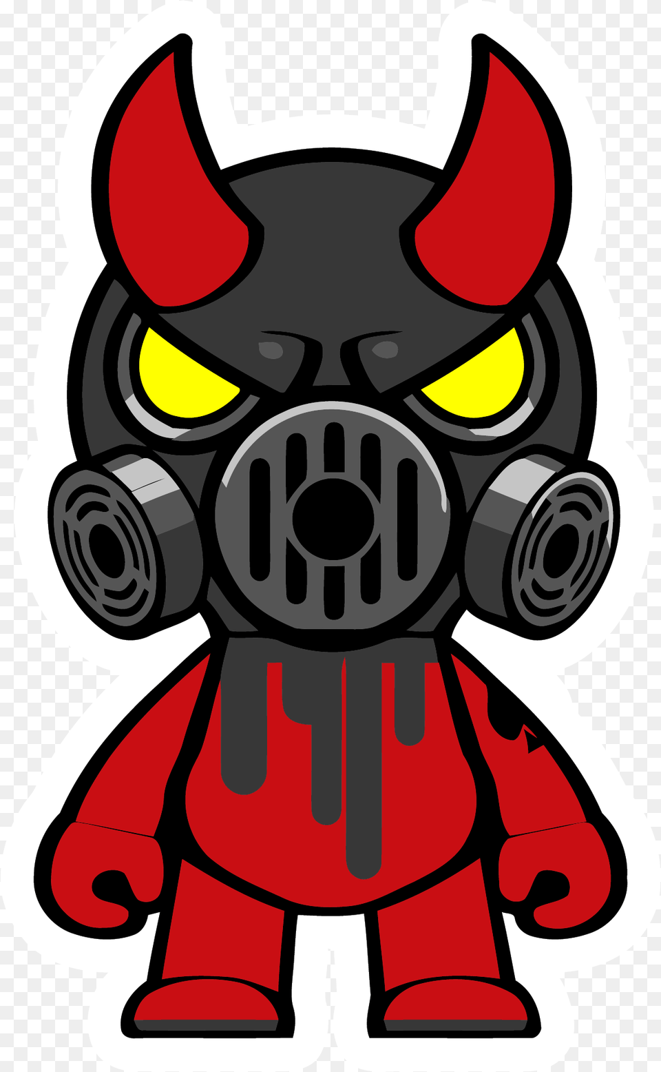 Gas Mask Oni Black Mask Clipart Gas Mask Cartoon Free Png Download