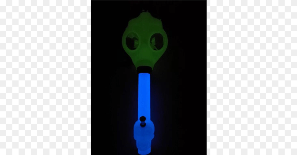 Gas Mask With Bong Glowing In The Dark, Light Free Transparent Png