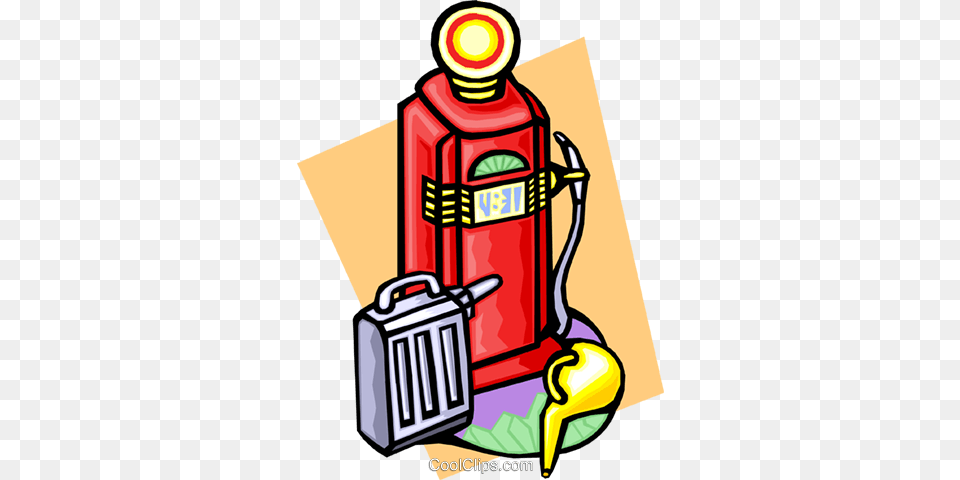 Gas Pump And Can Royalty Vector Clip Art Illustration, Gas Pump, Machine, Dynamite, Weapon Free Png