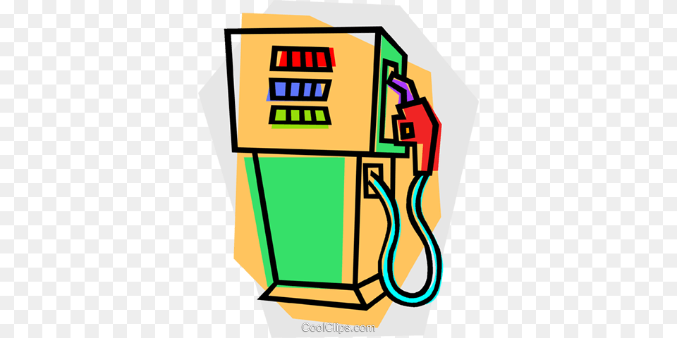 Gas Pump Royalty Vector Clip Art Illustration, Machine, Gas Pump Free Transparent Png