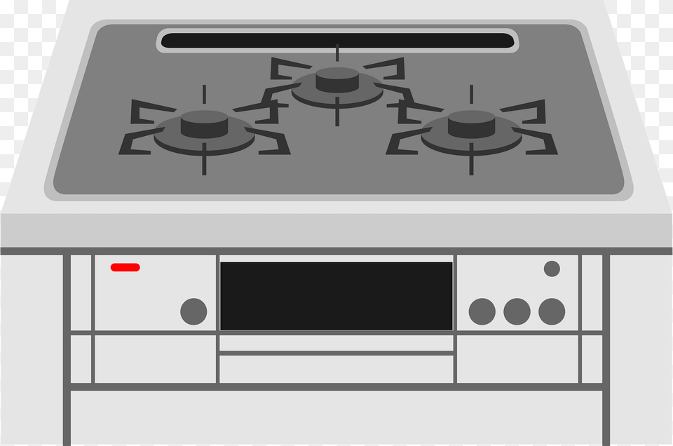 Gas Range Clipart, Cooktop, Indoors, Kitchen, Device Png Image