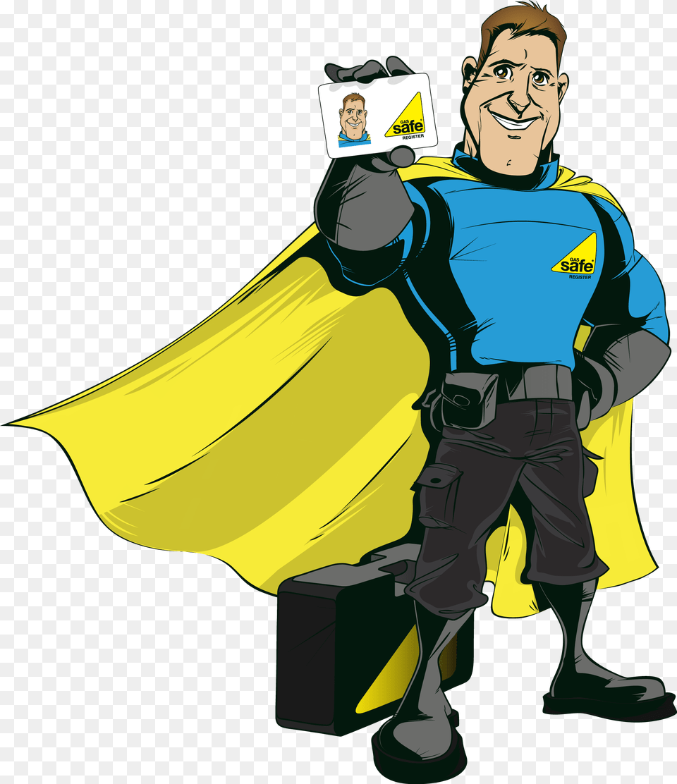 Gas Safe Hero Doug Gas Safety Week 2018, Cape, Clothing, Adult, Man Png Image