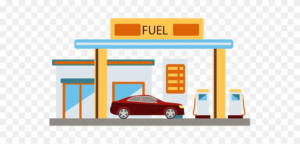 Gas Station, Machine, Car, Transportation, Vehicle Png