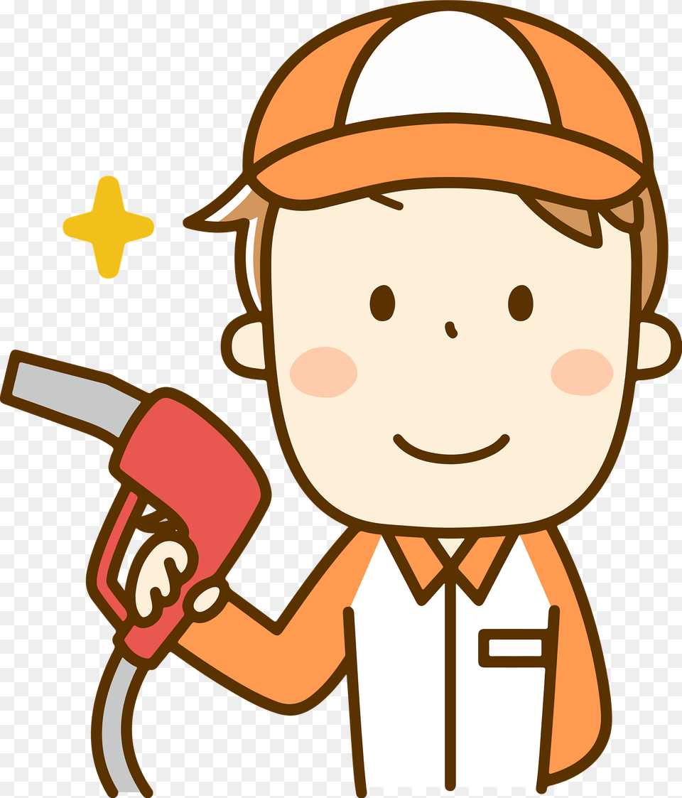 Gas Station Attendant Clipart, Face, Head, Person Png