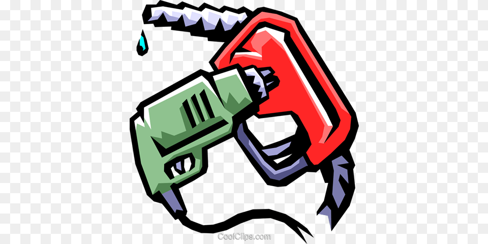 Gas Station Drill And Gas Hose Royalty Vector Clip Art, Device, Power Drill, Tool, Ammunition Free Png