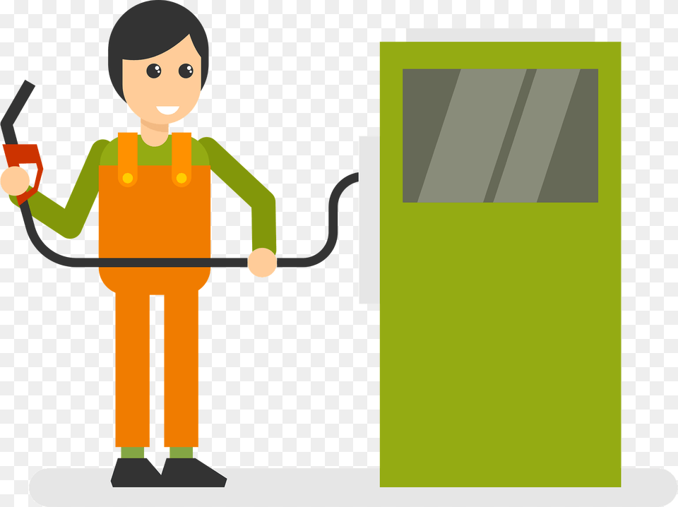 Gas Station Worker Clipart, Cleaning, Person, Boy, Child Free Png Download