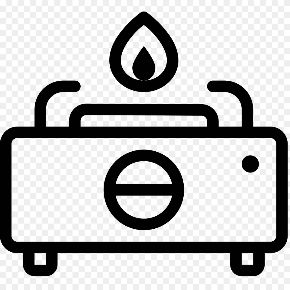 Gas Stove Icon, Gray Free Png