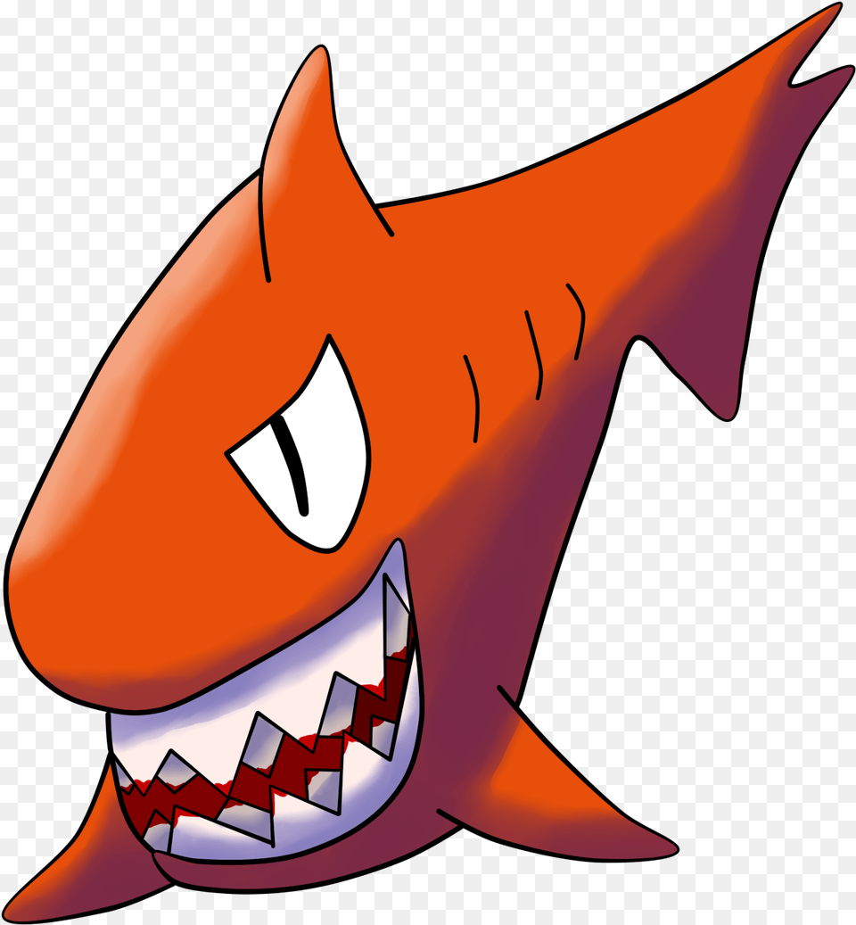 Gash Orange Shark Clipart Transparent, Animal, Fish, Sea Life Free Png