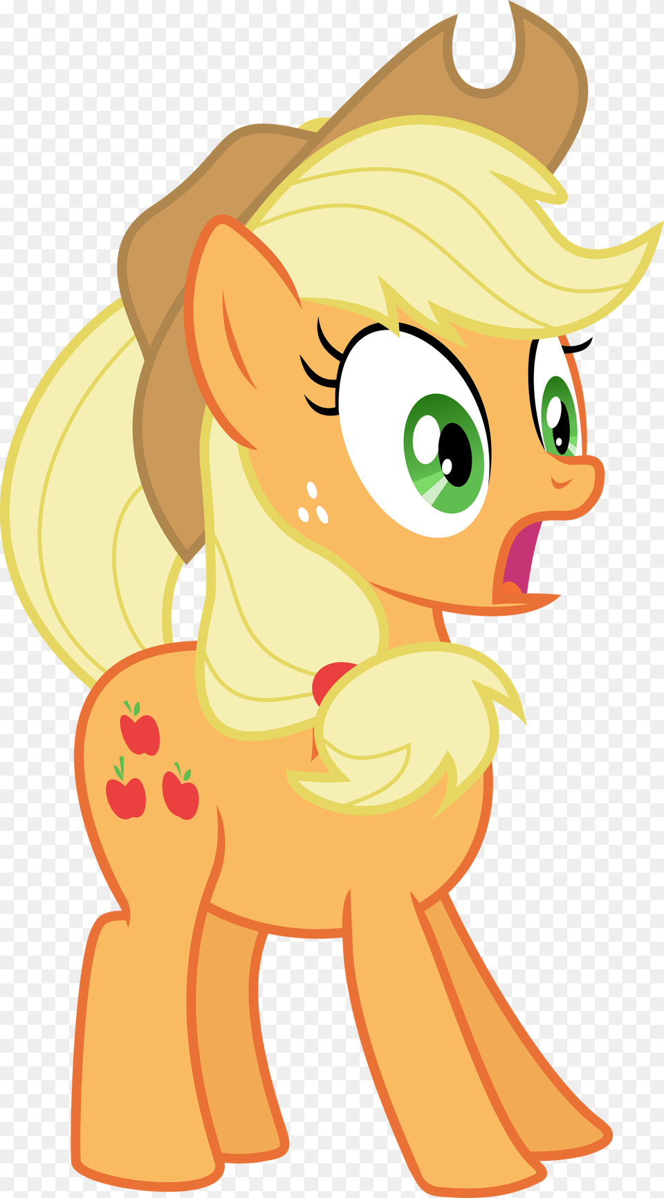 Gasp Applejack By Yetioner Applejack Gasp, Baby, Person, Cartoon Png