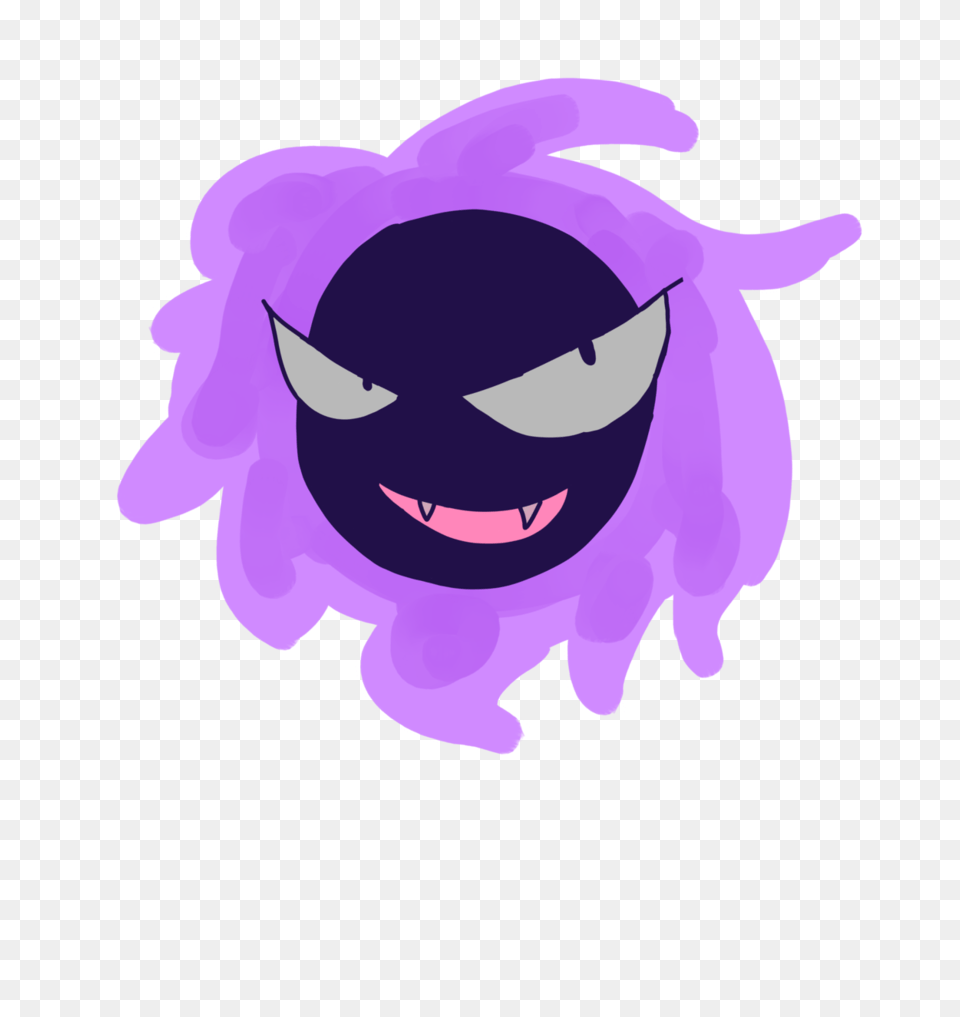 Gastly, Purple, Face, Head, Person Free Png Download