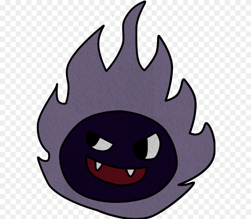 Gastly By Marielsa11 Clip Art, Cartoon, Face, Head, Person Png Image