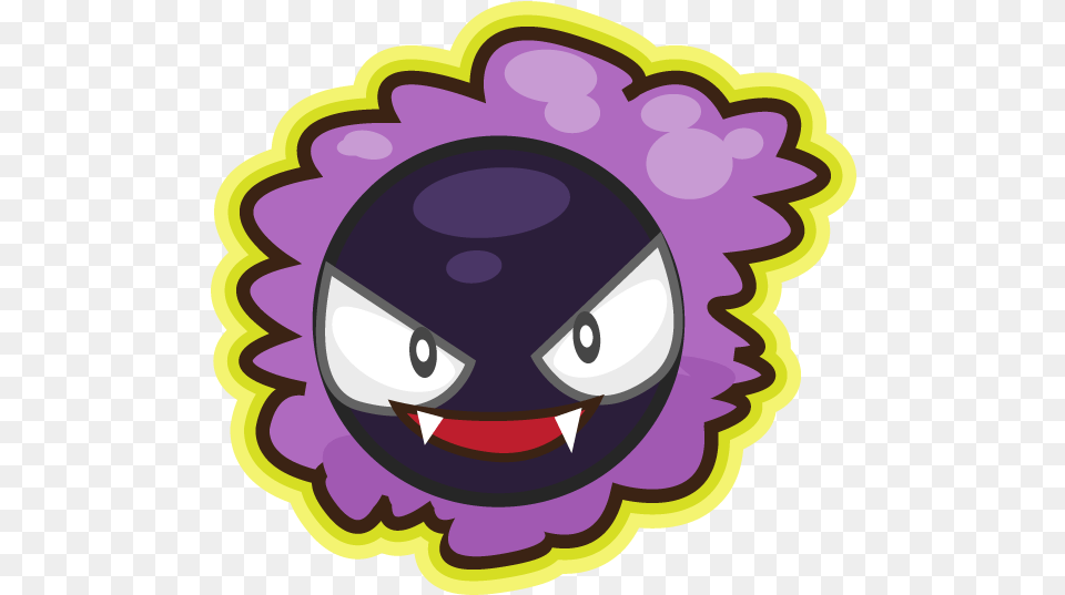 Gastly Cartoon, Purple, Sticker, Dynamite, Weapon Png