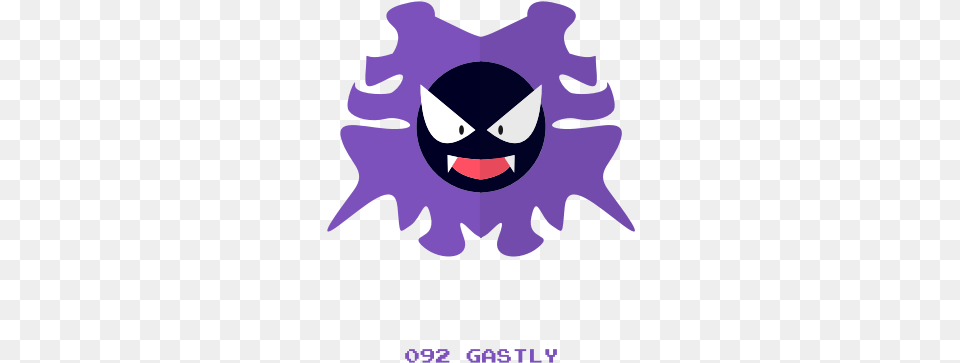 Gastly Ghost Kanto Pokemon Icon Illustration, Person, Logo, Face, Head Png Image
