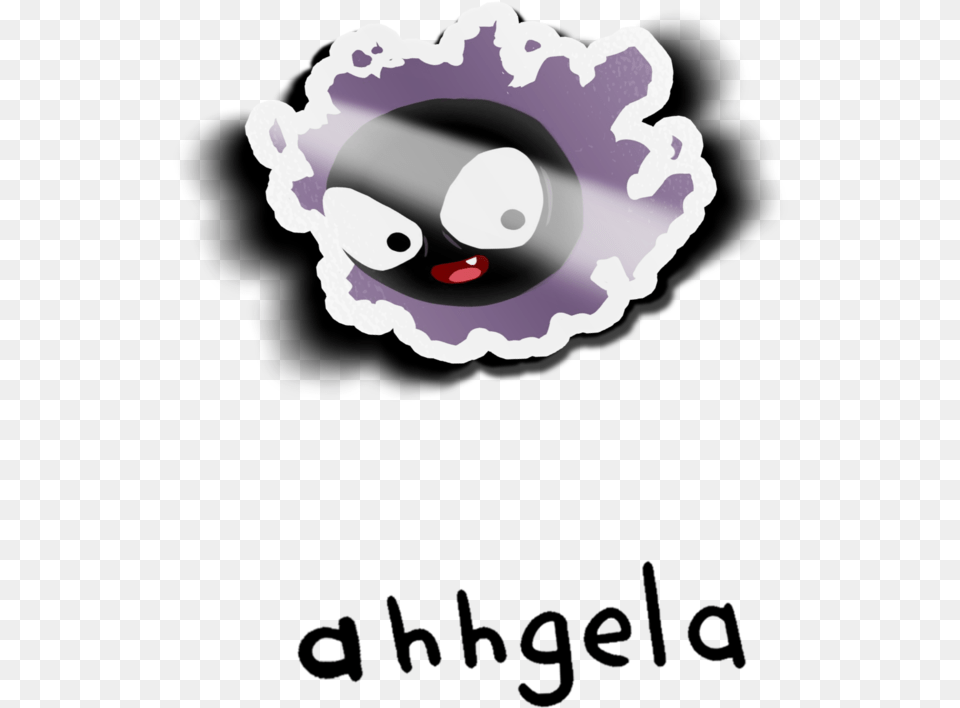 Gastly Mini Cartoon, Sticker, Disk Png