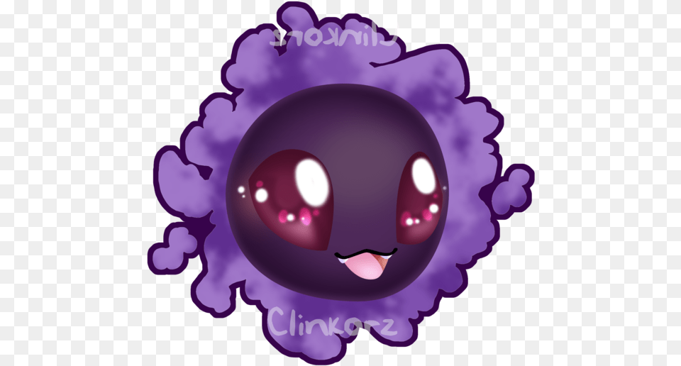 Gastly V2 By Clinkorz Photograph, Purple, Art, Graphics, Flower Free Png