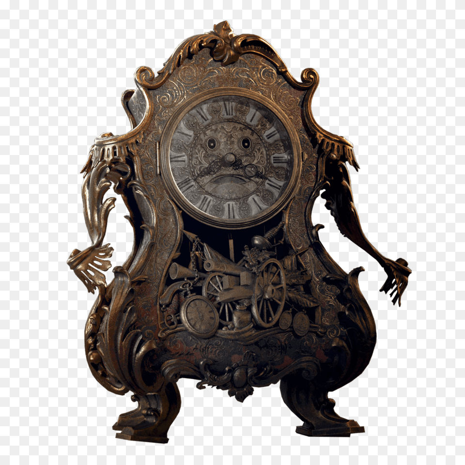 Gaston Transparent, Bronze, Clock, Machine, Wheel Free Png