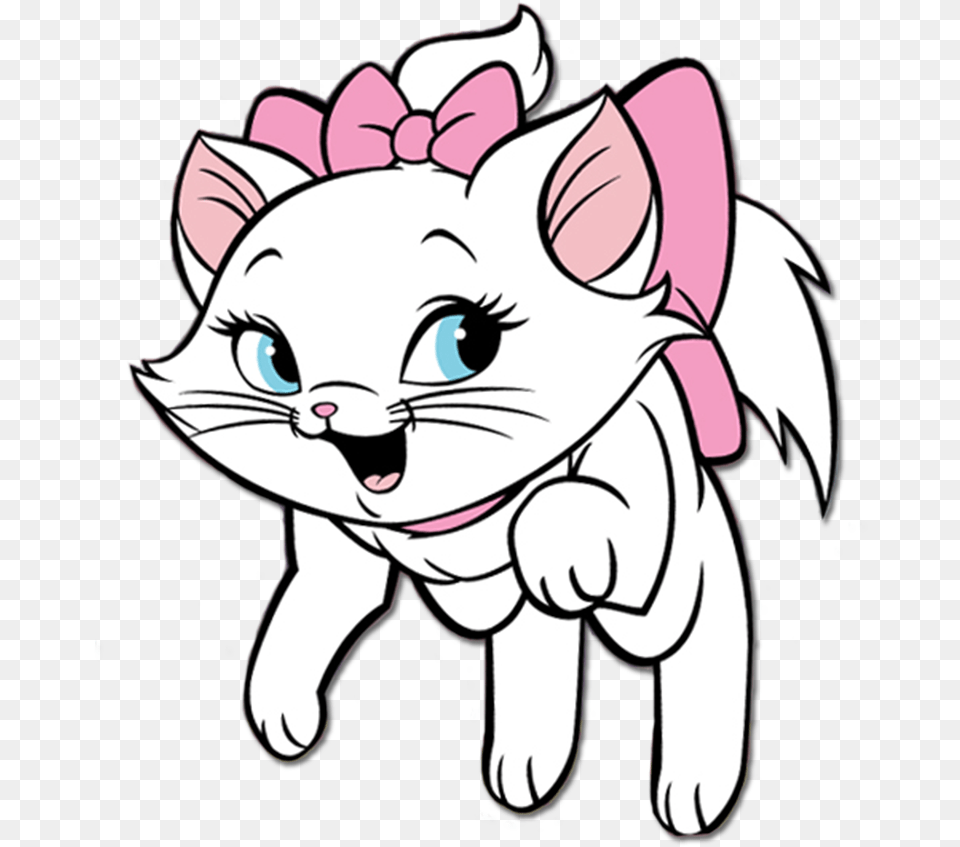 Gata Mary 3 Image Cat With Pink Ribbon, Baby, Person, Face, Head Free Png Download