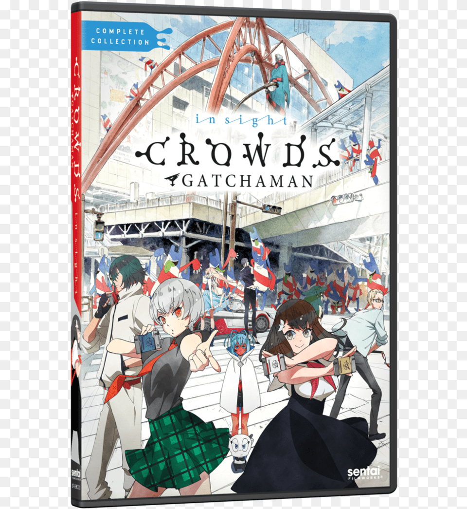 Gatchaman Crowds Insight, Book, Comics, Publication, Person Free Png