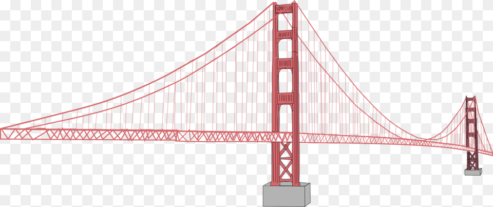 Gate Clip Suspension Golden Gate Bridge, Suspension Bridge Free Png