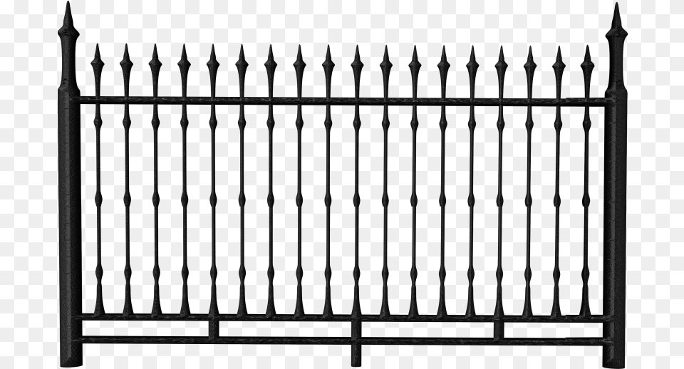 Gate Clipart Transparent Background Iron Fence Clipart, Black Free Png