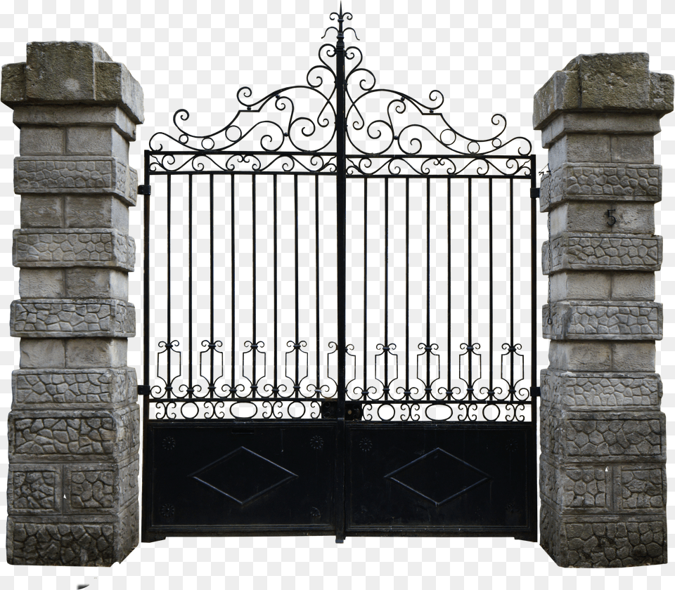 Gate Door Pngstock Sticker Stock Freetoedit Gate With Walls Png